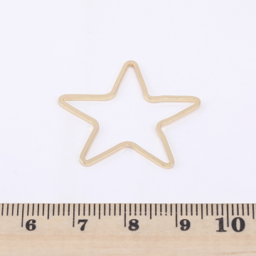 メタルフレームパーツ 星型 29×29mm ゴールド（10ヶ）