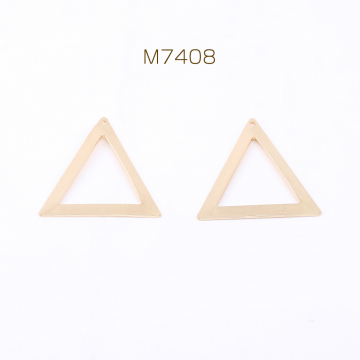 メタルフレームパーツ 三角形 1穴 32×35mm ゴールド（20ヶ）