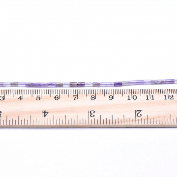 天然石ビーズ アメジスト 円柱型 1連(約97ヶ）