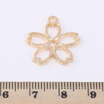 メタルフラワーパーツ 桜 さくら 1カン 20×22mm ゴールド（20ヶ）