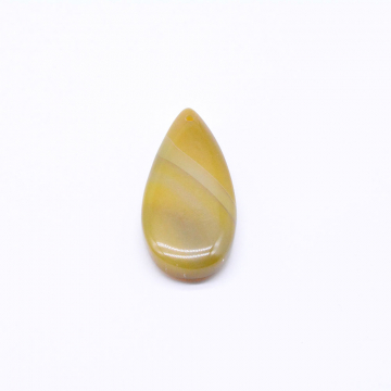 雫型天然石チャーム イエローアゲート 20×43mm （1ヶ）