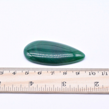 雫型天然石パーツ グリーンアゲート 25×50mm（1ヶ）
