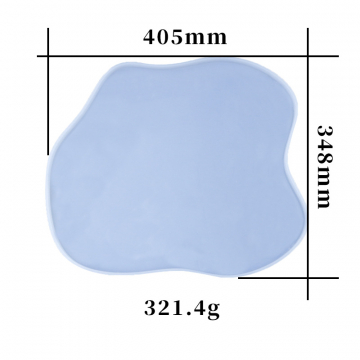 シリコンモールド　手作り　不規則　トレイ　雲形 405×348mm (2ヶ)