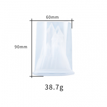 3Dシリコンモールド　立体　お城　鏡面加工　飾りモールド 60×90mm (2ヶ)
