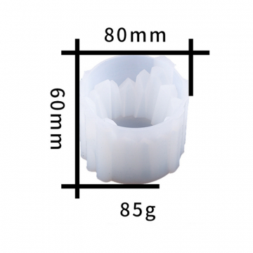 シリコンモールド　DIY　クリスタルストーン台座 80×60mm (2ヶ)