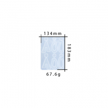 シリコンモールド DIY ピアス幾何混合図形　134×183mm ハンドメイド用 (5ヶ)