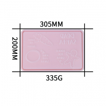 シリコンモールド DIY ランチョンマット 205×200mm ハンドメイド用 (2ヶ)