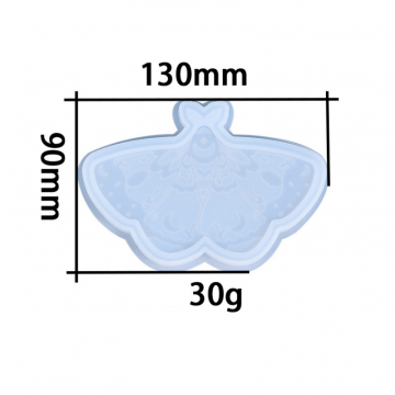 シリコンモールド DIY チョウチョウ型 130×90×10mm ハンドメイド用 (2ヶ)