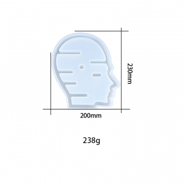 シリコンモールド DIY 頭の型 200×230×40mm ハンドメイド用 (2ヶ)