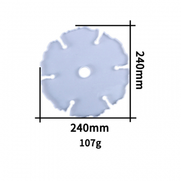 シリコンモールド DIY 花形コースター型 247×247×12mm ハンドメイド用 (2ヶ)