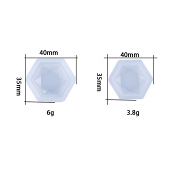 シリコンモールド DIY 菱型 40×35mm ハンドメイド用（２セット）