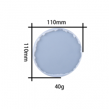 シリコンモールド DIY 木の模様コースター型 110×110mm ハンドメイド用 (2ヶ)