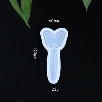シリコンモールド DIY 魔法棒チョウチョウ型 魔法鏡型 60×120mm ハンドメイド用 (2ヶ)