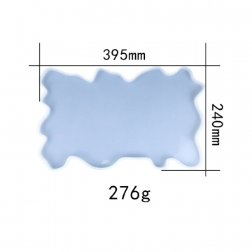 シリコンモールド DIY 不規則トレー型 395×240mm ハンドメイド用 (2ヶ)