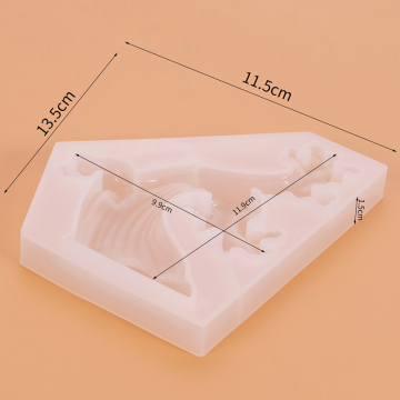 シリコンモールド DIY 海の波型 115×135×15mm ハンドメイド用 （2ヶ）