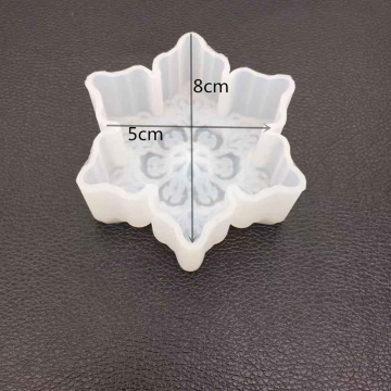 シリコンモールド DIY スノー型 80×50×30mm ハンドメイド用 （2ヶ）