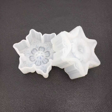 シリコンモールド DIY スノー型 80×50×30mm ハンドメイド用 （2ヶ）