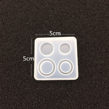 シリコンモールド DIY 円形 50×50×8mm ハンドメイド用 （2ヶ）
