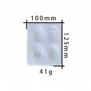 シリコンモールド DIY ドクロ型 100×125×15mm ハンドメイド用 （2ヶ）