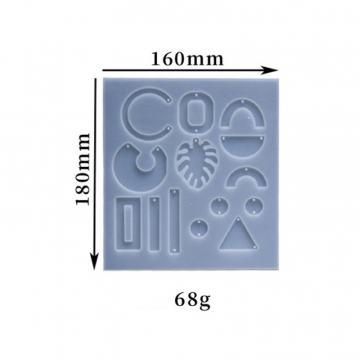 シリコンモールド DIY ピアスパーツ チャーム型 160×180mm ハンドメイド用 （2ヶ）
