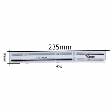 シリコンモールド DIY トレイスタンド型 235×30mm ハンドメイド用 （2ヶ）