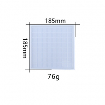 シリコンモールド DIY チェス盤型 185×185×10mm ハンドメイド用 （2ヶ）