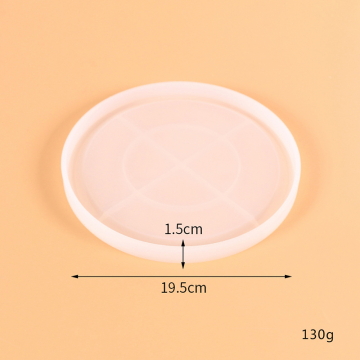 シリコンモールド DIY 円型コースター 195×15mm ハンドメイド用 （2ヶ）