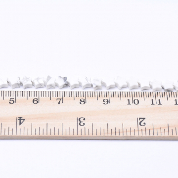 天然石ビーズ ハウライト 星形 6x6mm 1連(約74ヶ）