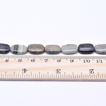 天然石ビーズ  ナチュラルプーチ 長方形 10ｘ13mm 1連(約29ヶ）