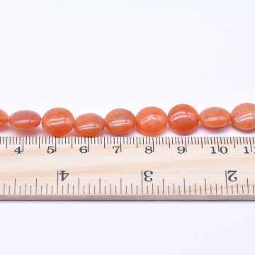 天然石ビーズ レッドゴールド 円形 10mm 1連(約40ヶ）