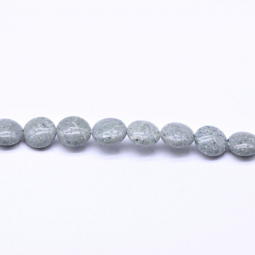 天然石ビーズ スノーフレークオブシディアン 円形 10mm 1連(約40ヶ）