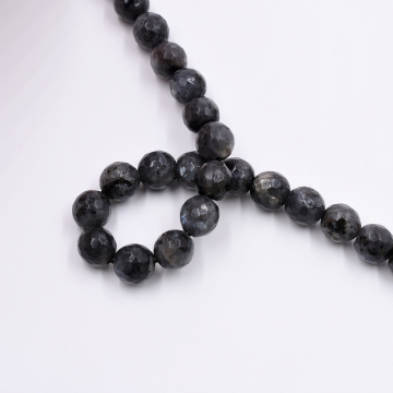 天然石ビーズ ラウンドカット ラブラドライト 10mm  1連（約38ケ）