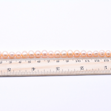 高品質淡水パールビーズ ラウンド 天然素材 ベージュ 7-8mm【1連（約57ヶ）】