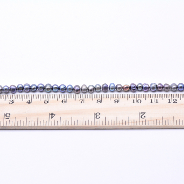 高品質淡水パールビーズ ラウンド 天然素材 パープル 3-3.5mm【1連（約90ヶ）】