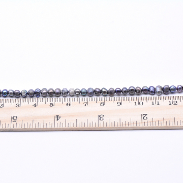 高品質淡水パールビーズ 不規則型 天然素材 パープル 4-4.5mm【1連（約84ヶ）】