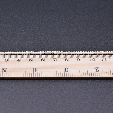 高品質淡水パールビーズ 不規則 天然素材 ホワイト 2mm【1連（約190ヶ）】
