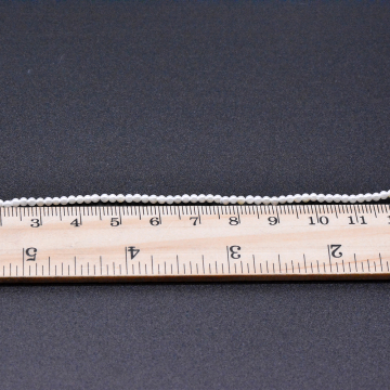 高品質淡水パールビーズ 丸型 天然素材 ホワイト 2mm【1連（約197ヶ）】