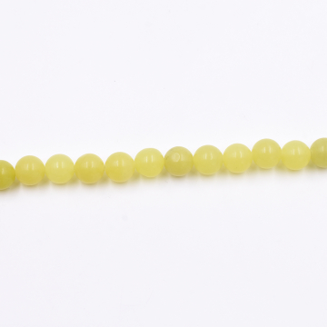天然石ビーズ ラウンド イエローアゲート 4mm 1連（約90ケ）