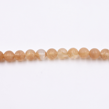 天然石ビーズ ラウンド ルチルクリスタル 4mm 1連（約90ケ）