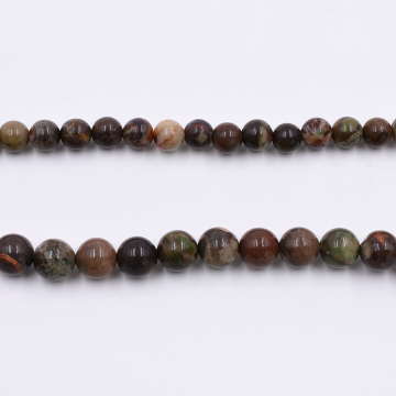 天然石ビーズ ラウンド オーシャンストーン 10mm 1連（約38ケ）