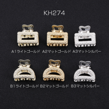 バンスクリップ 長方形型/半円/蝶/オーバル ヘアアクセサリー（1ヶ）メール便不可