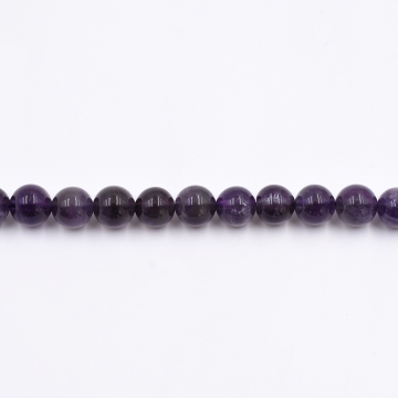 天然石ビーズ ラウンド アメジスト 6mm 1連（約60ケ）