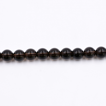 天然石ビーズ ラウンド スモーキークォーツ 4mm 1連（約90ケ）