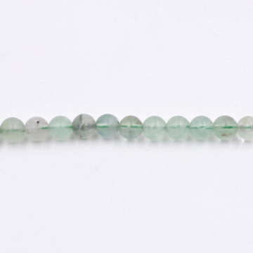 天然石ビーズ ラウンド モスアクアマリン 8mm 1連（約48ケ）