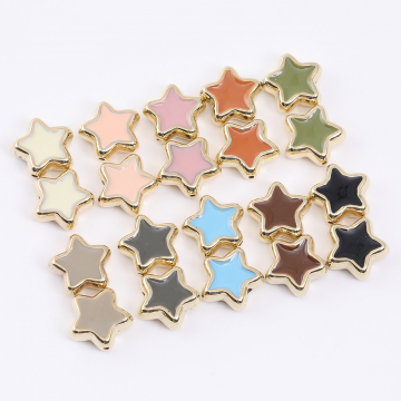 エポCCBビーズ 星形 13×13mm ゴールド（10ヶ）
