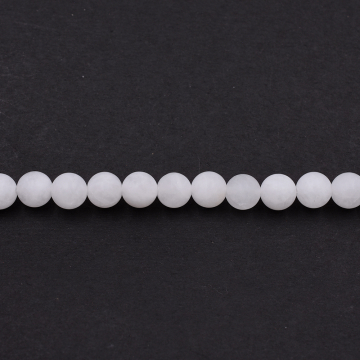 天然石ビーズ ラウンド マットジェイド 8mm  1連（約48ケ）