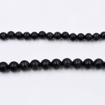 天然石ビーズ ラウンド ブラック  4mm 1連（約90ケ）