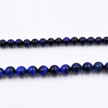 天然石ビーズ ラウンド ブルーカルセドニー 12mm 1連（約32ケ）