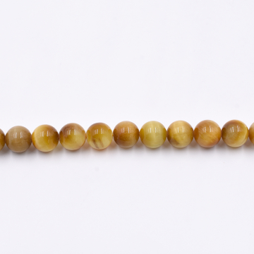 天然石ビーズ ラウンド カルセドニー 6mm 1連（約60ケ）