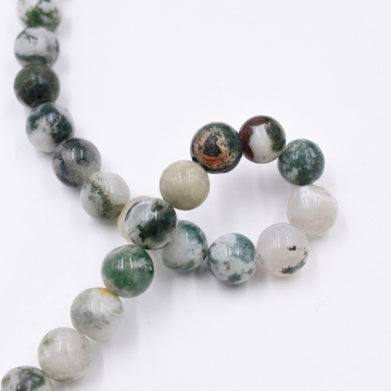 天然石ビーズ ラウンド 天然石ビーズ ラウンド アゲート 8mm 1連（約48ケ）